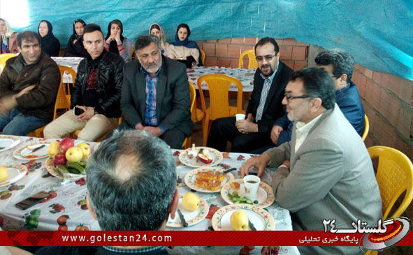 جلسه حاج رحمت جلالی با تعاونی تولیدی تلاشگران کوثر گلستان