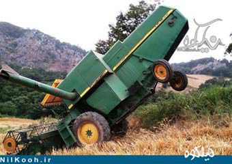 تصاویر/ تک چرخ زنی معکوس کمباین در گالیکش