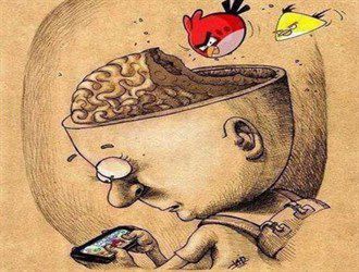 کاریکاتور/اثرات مخرب گوشی های تلفن همراه بر روی نوجوانان