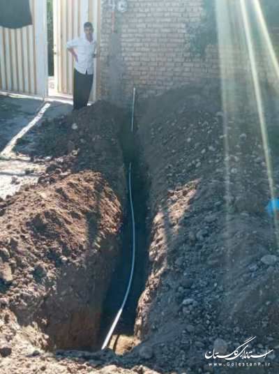 رفع مشکل تامین آب شرب روستای جعفر آباد نامتلو با اجرای 4400 متر شبکه توزیع