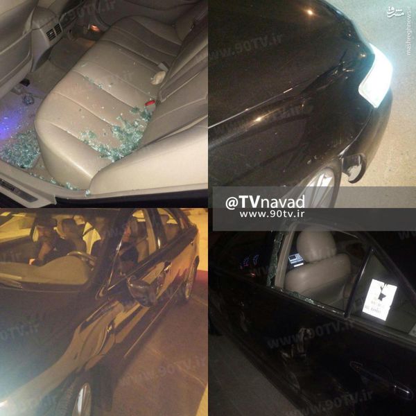 عکس/ حمله به خودرو دو بازیکن پرسپولیس