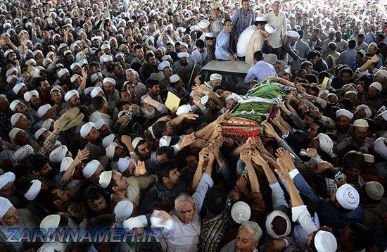 تشیع پیکر حاج یار محمد آخوند نظری در قره بلاغ+ تصاویر
