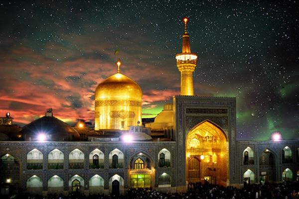 بازیگر طنز و همسر جدیدش در حرم امام رضا علیه السلام +عکس