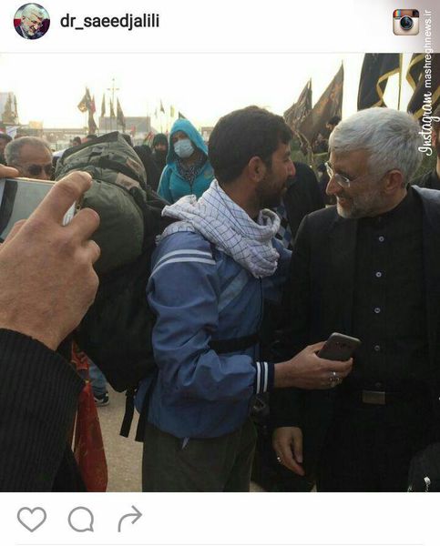 عکس/ سعید جلیلی در راهپیمایی اربعین امسال