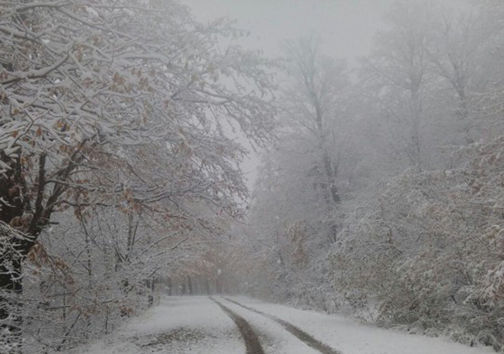 اولین برف پاییزی در استان