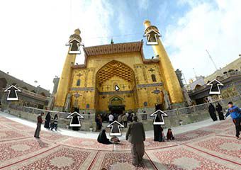 زیارت سه بعدی حرم امیرالمومنین علی(ع) در شب شهادتش 