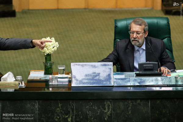 عکس/ حاشیه‌های امروز مجلس با یک دسته گل