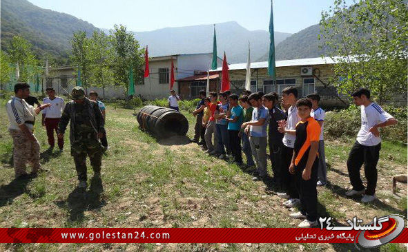 برگزاری اردوی فرهنگی کانون شمیم ولایت مینودشت در اردوگاه شیرآباد
