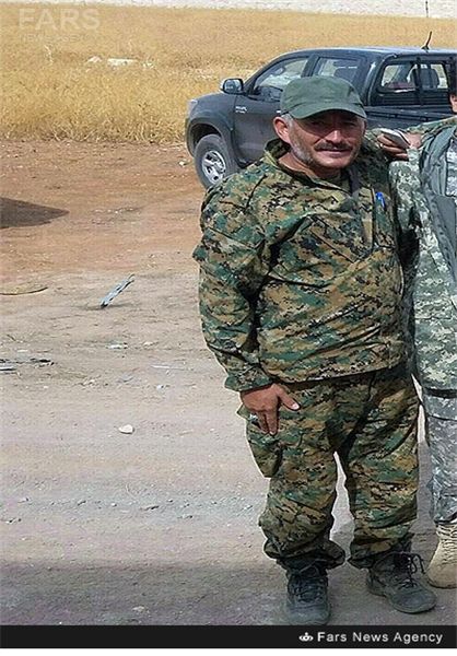 سردار حسین فدایی به شهدای مدافع حرم پیوست+عکس