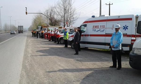 اجرای مانور امداد رسانی جاده ای در گلستان