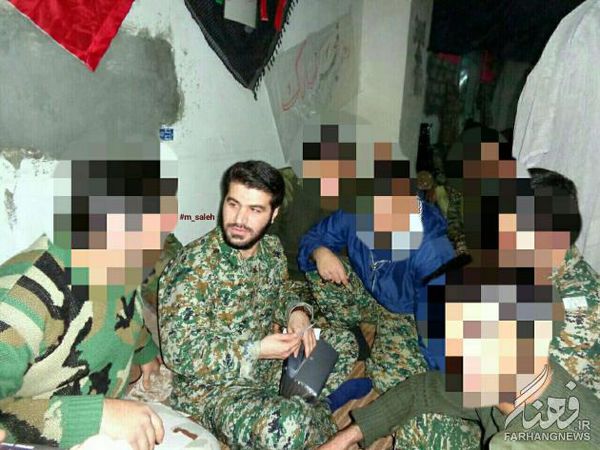 عکس/حاج میثم مطیعی در بین مدافعان حرم