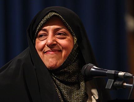 خانم مدیری که به دنبال مانور در مراسم زینتی و سیاسی است + تصاویر 