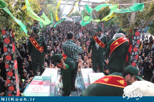 تشیع مروارید های دست بسته در گالیکش+عکس
