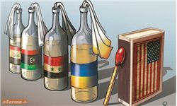 «مرگ بر آمریکا» در آثار کاریکاتوریست‌های جهان