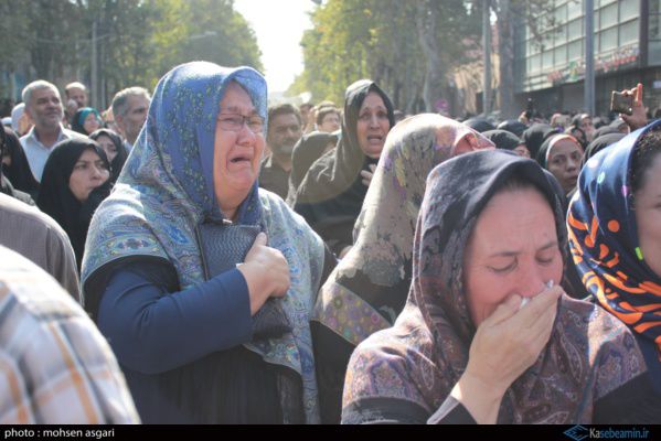 حاشیه های تشییع پیکر 11 جان باخته فاجعه منا در گلستان