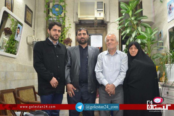 دیدار مسئولین اجرایی دبیرخانه جشنواره فیلم عمار استان گلستان با خانواده شهید مدافع حرم سیداحسان حاجی حتملو + تصاویر
