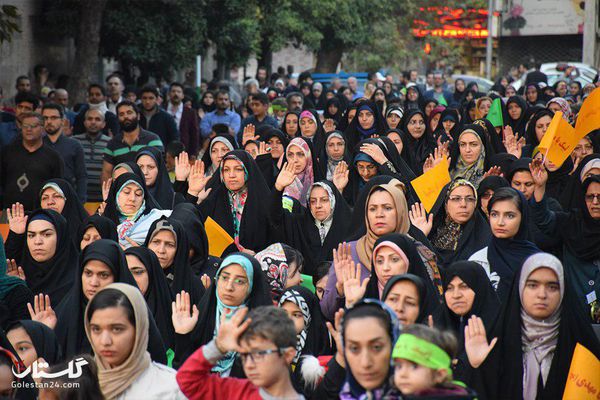  مراسم بیعت با امام زمان (عج) در گرگان+تصاویر