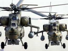 لحظه انهدام بالگرد روسی توسط تروریست‌ها