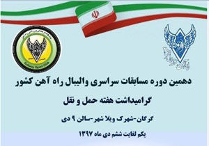 گرگان میزبان مسابقات والیبال راه آهن کشور