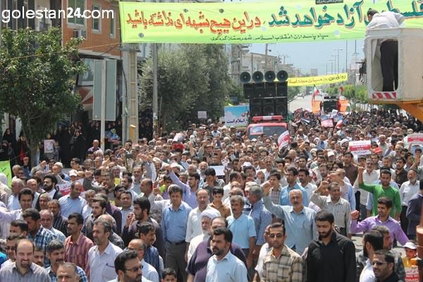 راهپیمایی در حمایت از مردم غزه