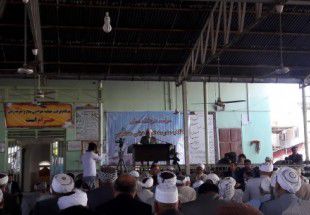 حضور استاندار گلستان در مراسم فارغ التحصیلی طلاب اهل سنت  آق قلا