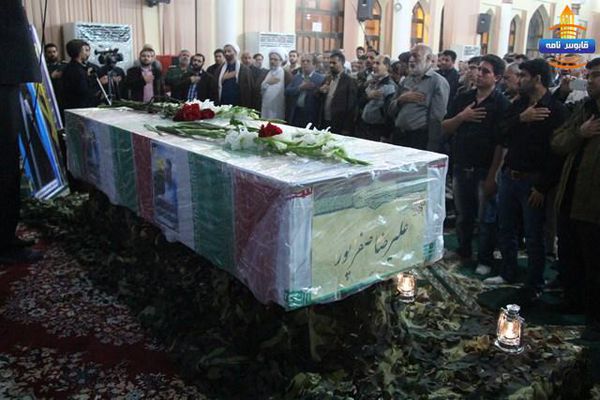 گزارش تصویری مراسم وداع با شهید علیرضا صفرپور جاجرمی