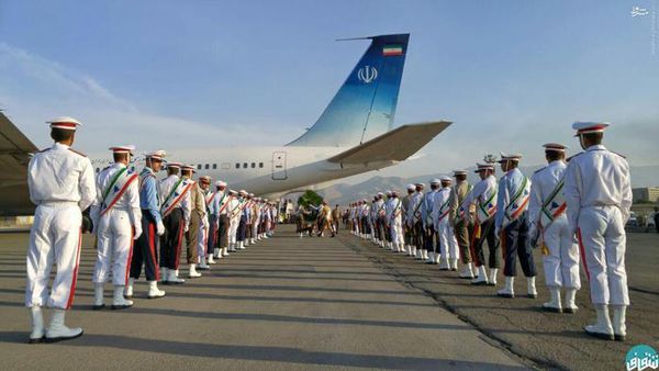 عکس/ مراسم استقبال از پیکر جانباختگان منا در فرودگاه مهرآباد با حضور مسوولین