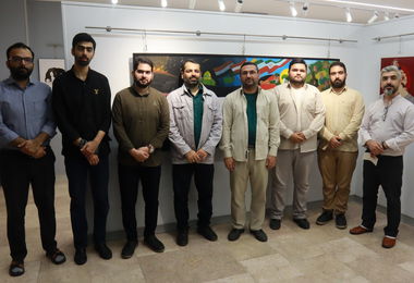 بازدید اعضای سازمان سراج گلستان از نمایشگاه «سوره فتح» 