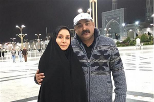  حدیث فولادوند و همسرش در حرم اما رضا (ع)+تصاویر