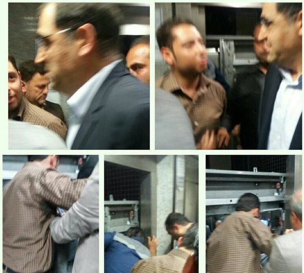 ماجرای گیر کردن «وزیر بهداشت» در آسانسور بیمارستان مصطفی خمینی طبس +عکس