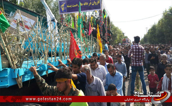 استقبال با شکوه مردم گالیکش از شهدای غواص