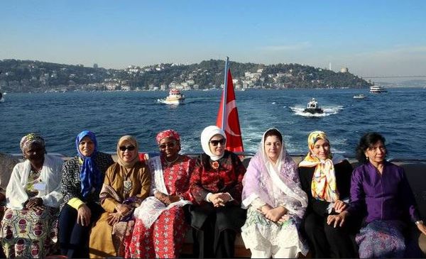 عکس/ همسر جهانگیری در ضیافت ناهار همسر اردوغان