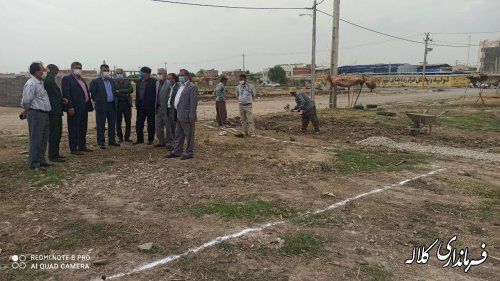 بازدید سرپرست فرمانداری کلاله از محل احداث پارک سلامت شهر