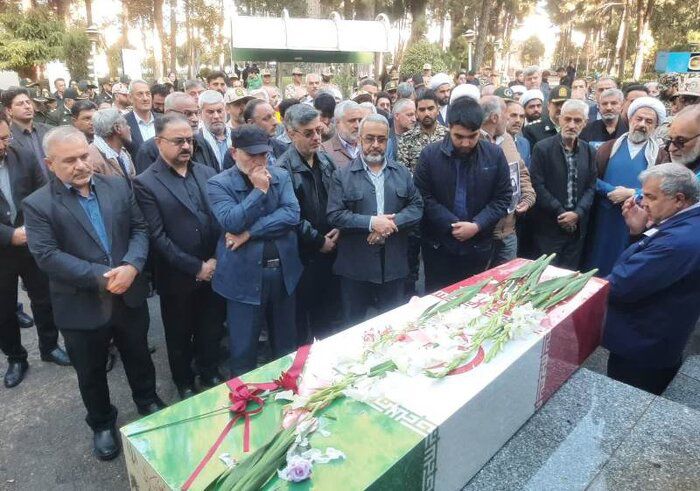 آیین استقبال و تشییع نمادین پیکر شهید خوشنام در گنبد کاووس