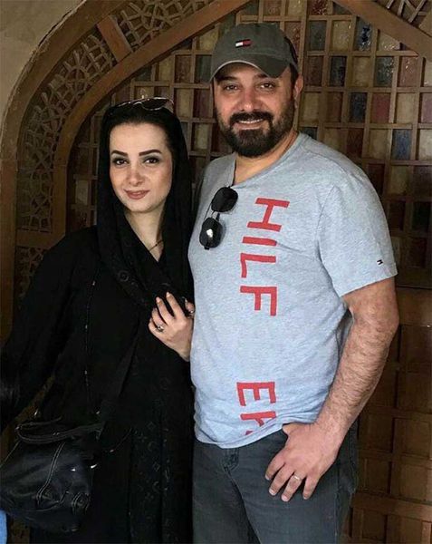 عکس/ بازیگر معروف در کنار همسرش
