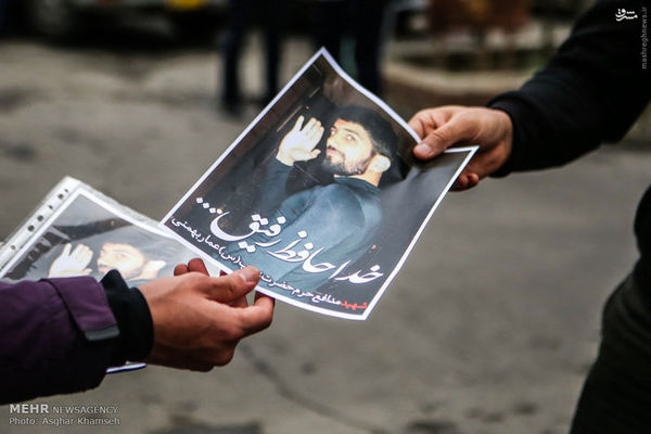  وداع با شهید عمار بهمنی مدافع حرم ارتشی+تصاویر